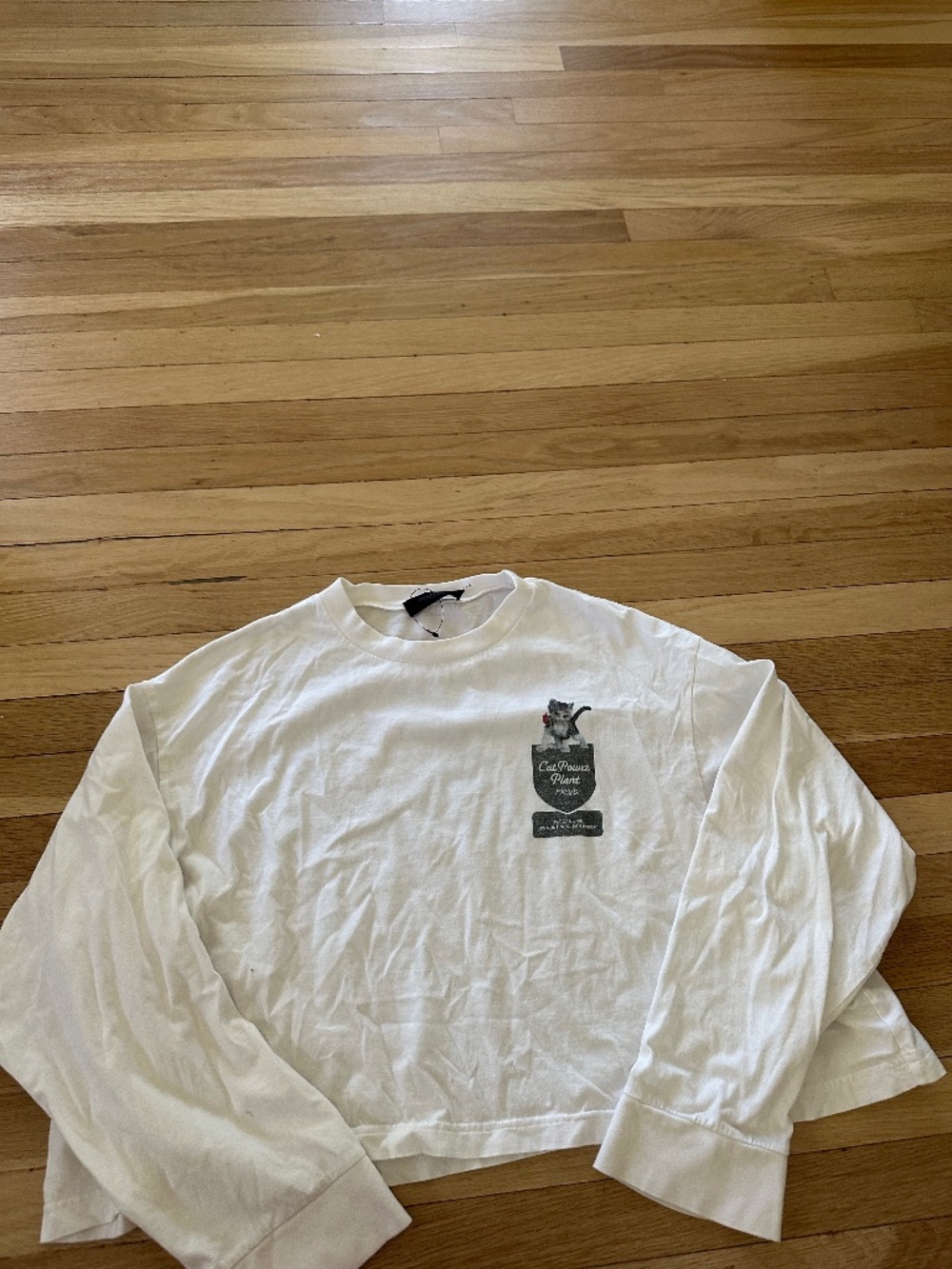Undercover cat Power white long sleeve